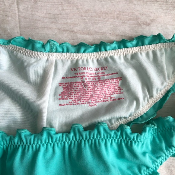 Victoria’s Secret Turquoise Ruffle Bikini Set - Picture 2 of 4